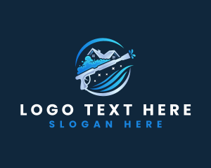 Clean - Power Wash Roof Cleaning logo design