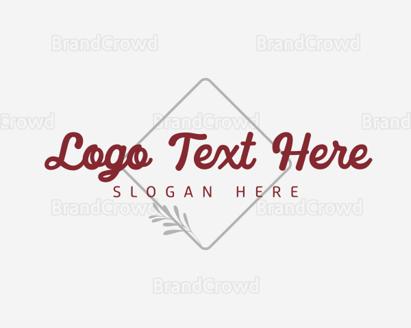 Elegant Retro Brand Logo