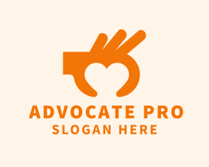 Advocate - Caregiver Support Hand logo design