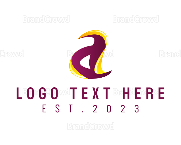 Advertising Creative Letter A Logo