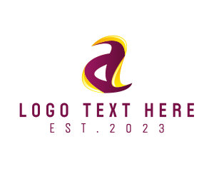 Multimedia - Advertising Creative Letter A logo design