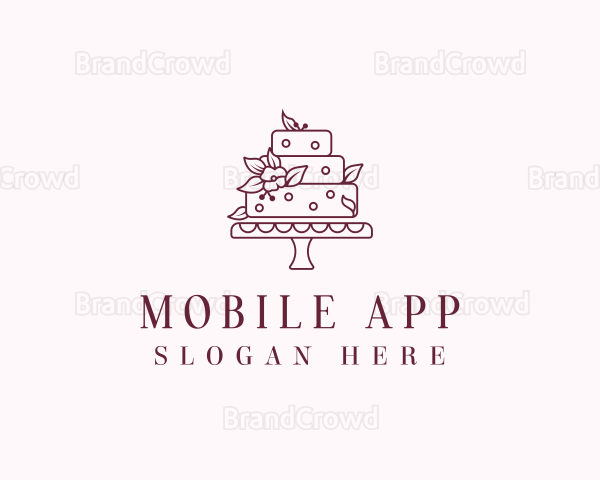 Floral Cake Patisserie Logo