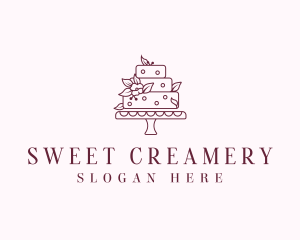 Floral Cake Patisserie logo design