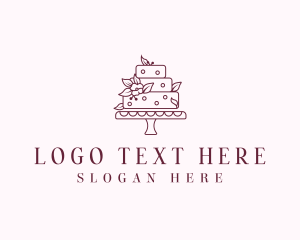 Cake - Floral Cake Patisserie logo design