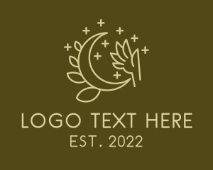 Cosmetic - Hand Cosmetic Moon logo design