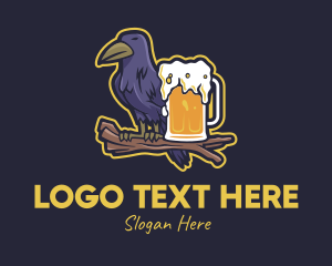 Crow - Crow Beer Mug logo design