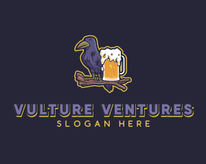 Vulture - Crow Beer Mug logo design