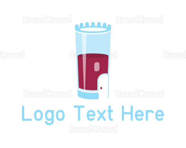 Drinking Glass Castle Logo