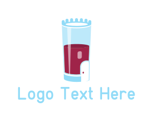 Glass - Drinking Glass Castle logo design