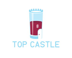 Drinking Glass Castle logo design