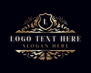 Plant - Luxury Shield Leaf logo design