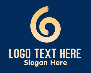 Spiral - Yellow Spiral Noodle logo design