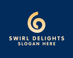 Swirl - Spiral Swirl Noodle logo design