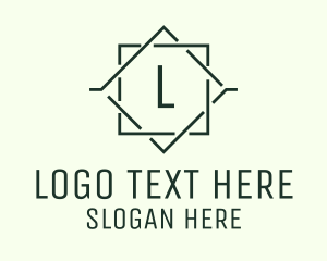 Flooring - Diamond Frame Letter logo design