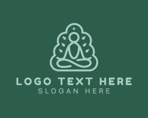 Healthy Living - Yoga Zen Relaxation logo design