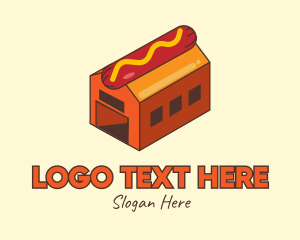 Hot Dog Sausage Factory Logo