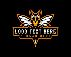 Wings - Bee Sting Gaming logo design