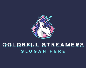 Unicorn Gaming Streamer logo design