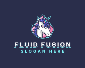 Bisexual - Unicorn Gaming Streamer logo design