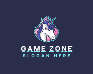 Unicorn Gaming Streamer logo design