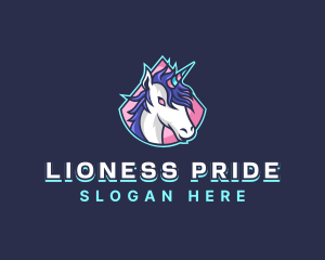 Unicorn Gaming Streamer logo design