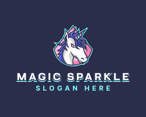 Unicorn Gaming Streamer logo design