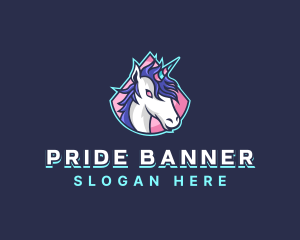 Unicorn Gaming Streamer logo design