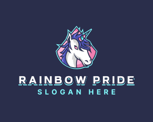 Unicorn Gaming Streamer logo design