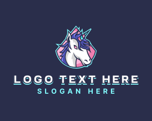 Bi - Unicorn Gaming Streamer logo design