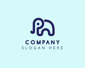 Education - Elephant Zoo Nursery logo design