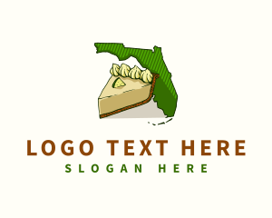 Map - Florida State Pie logo design