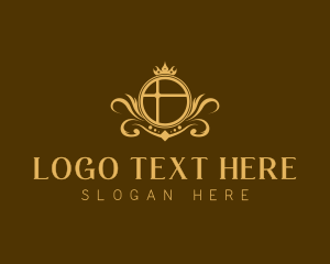 Regal - Gold Royal Shield logo design