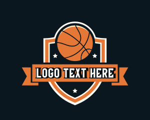 Ball - Basketball Sports Shield logo design