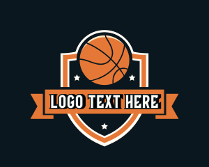 Training - Basketball Sports Shield logo design