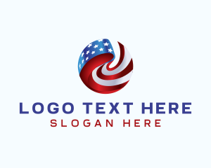 Veteran - American Flag Veteran logo design