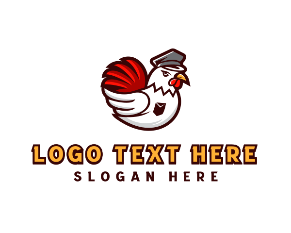 Aviator - Aviator Chicken Pilot logo design