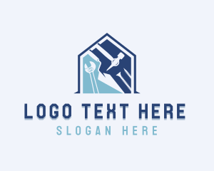 Construction Tools Repair Logo