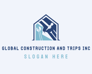 Construction Tools Repair logo design