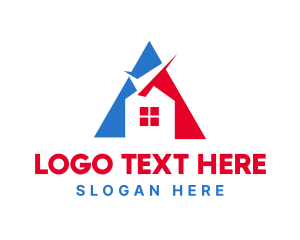 Architect - Triangle Check House logo design