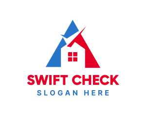 Check - Triangle Check House logo design