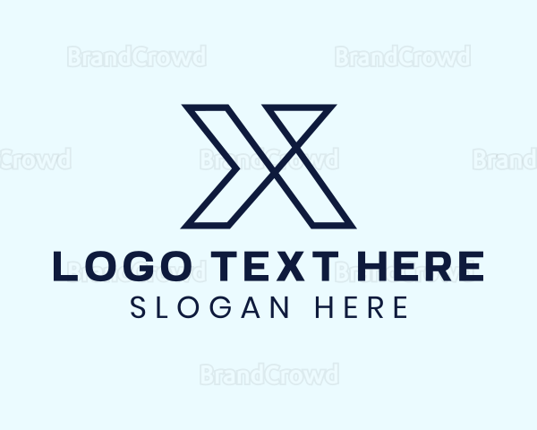 Tech Letter X Company Logo