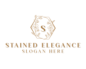 Feminine Flower Vines logo design