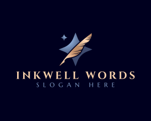 Writing - Writing Feather Pen logo design