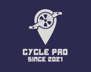 Bicycle Pedal Navigation  logo design