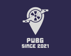 Gray - Bicycle Pedal Navigation logo design