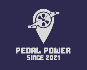 Bicycle Pedal Navigation  logo design