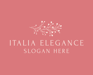 Elegant Floral Feminine logo design