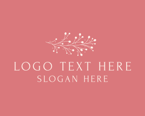 Interior Design - Elegant Floral Feminine logo design