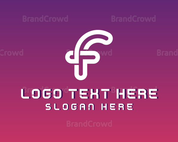 Programming Tech Developer Letter F Logo
