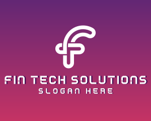 Programming Tech Developer Letter F logo design